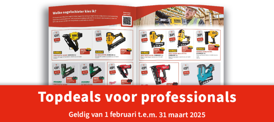 Topdeals voor professionals februari maart 2025